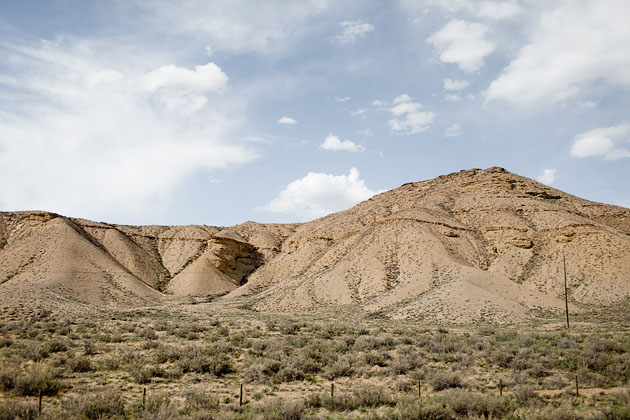 Sunny mountainside