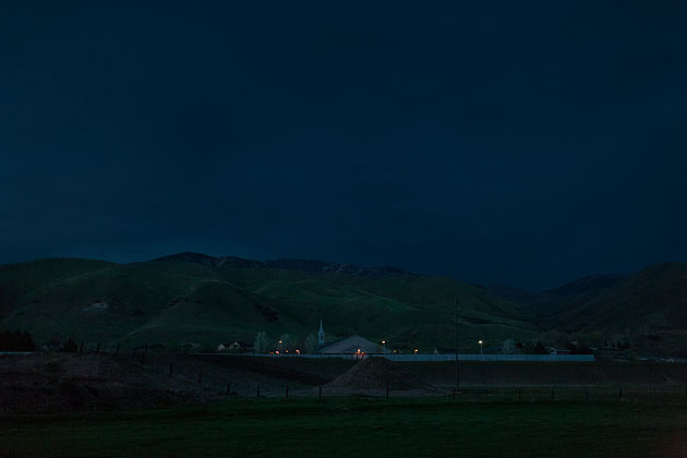 Church at dusk