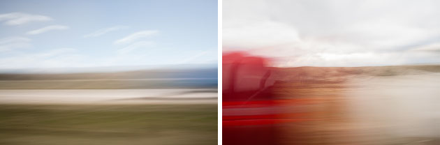 Motion blurred landscape