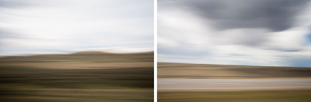 Motion blurred landscapes