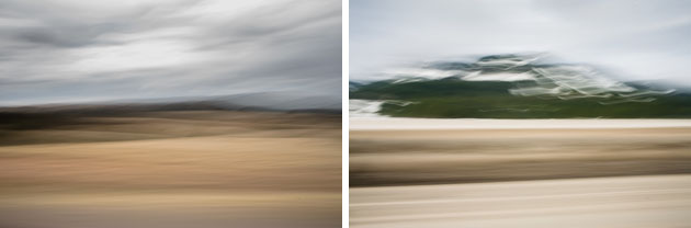 Motion blurred landscape